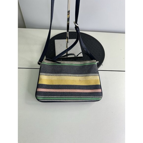 Kate Spade Manhattan Striped Woven  Small Crossbody - Picture 6 of 9